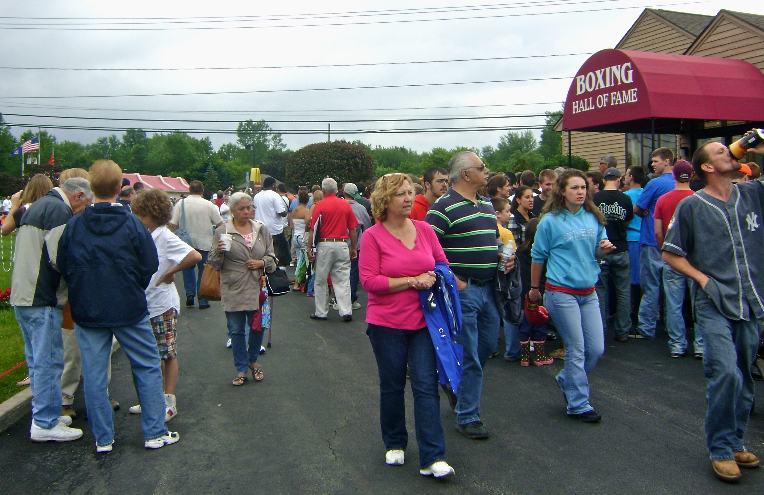 Crowd at Boxing Hall of Fame